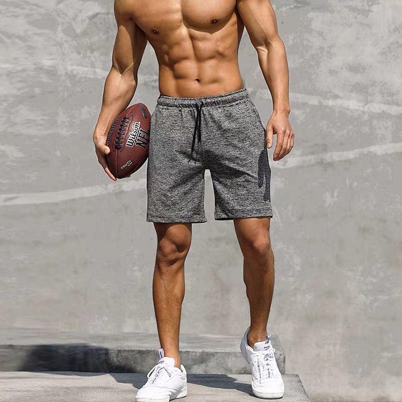 

Running Shorts Men Sweatpants Sport Gym Workout Basketball Exercise Loose Fitness PantsRunning, Gray