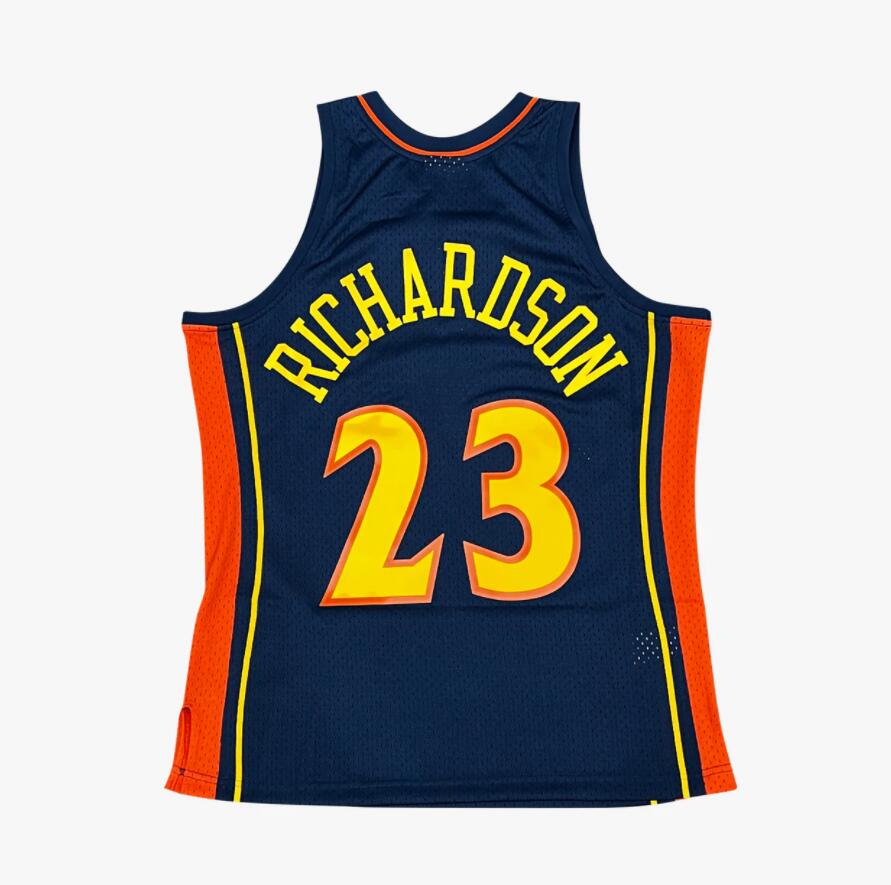 Maillot de basket-ball cousu Jason Richardson Mitchell Ness 2002-03 maillots rétro Red Mesh Hardwoods Classics Hommes Femmes Jeunesse S-6XL