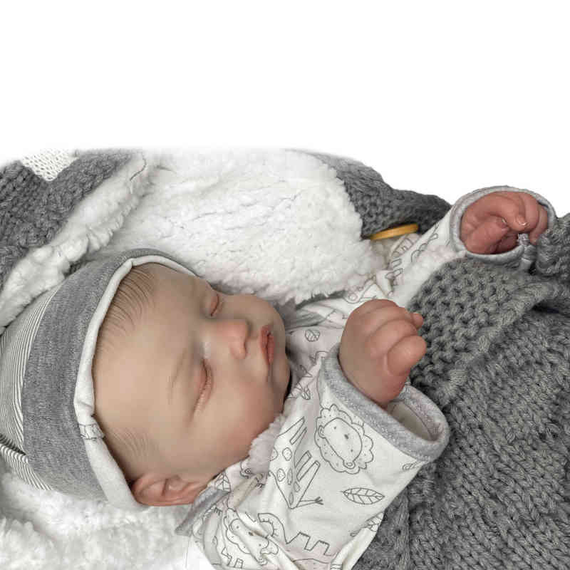 

20" Reborn Dolls Newborn Baby Sleeping Little Cute Bebe For Children Gifts Boneca Renascida Brinquedo Para Crianças Menina AA220325