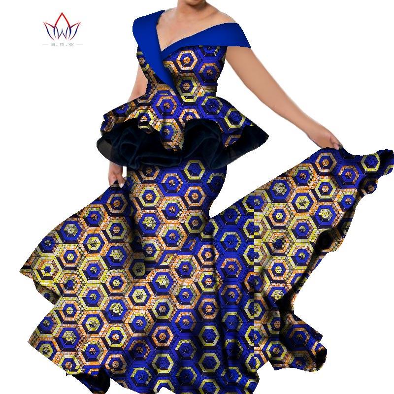 

Ethnic Clothing Plus Size Outfit 2 Piece Set 2022 Elegent African For Women Sleeveless Wear Batik Traditional Wedding Skirt Suit WY8501