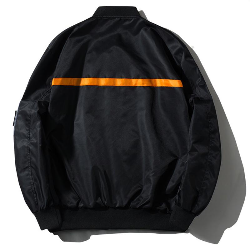 

Mens Designer Jackets Outerwear Flight Pilot Bomber Men High Quality Jackets Women Windbreaker Baseball Coat For Male Size S-4XL, Black