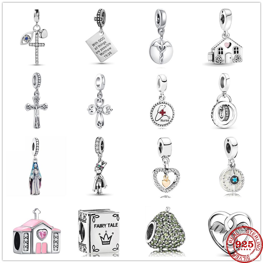 925 STERLING SILPS PRESSION CHARM DÉFENSEUR DE LOVE LOVE CROSSER PERLES Perles Fit Charms Bracelet Bijoux DIY ACCESSOIRES