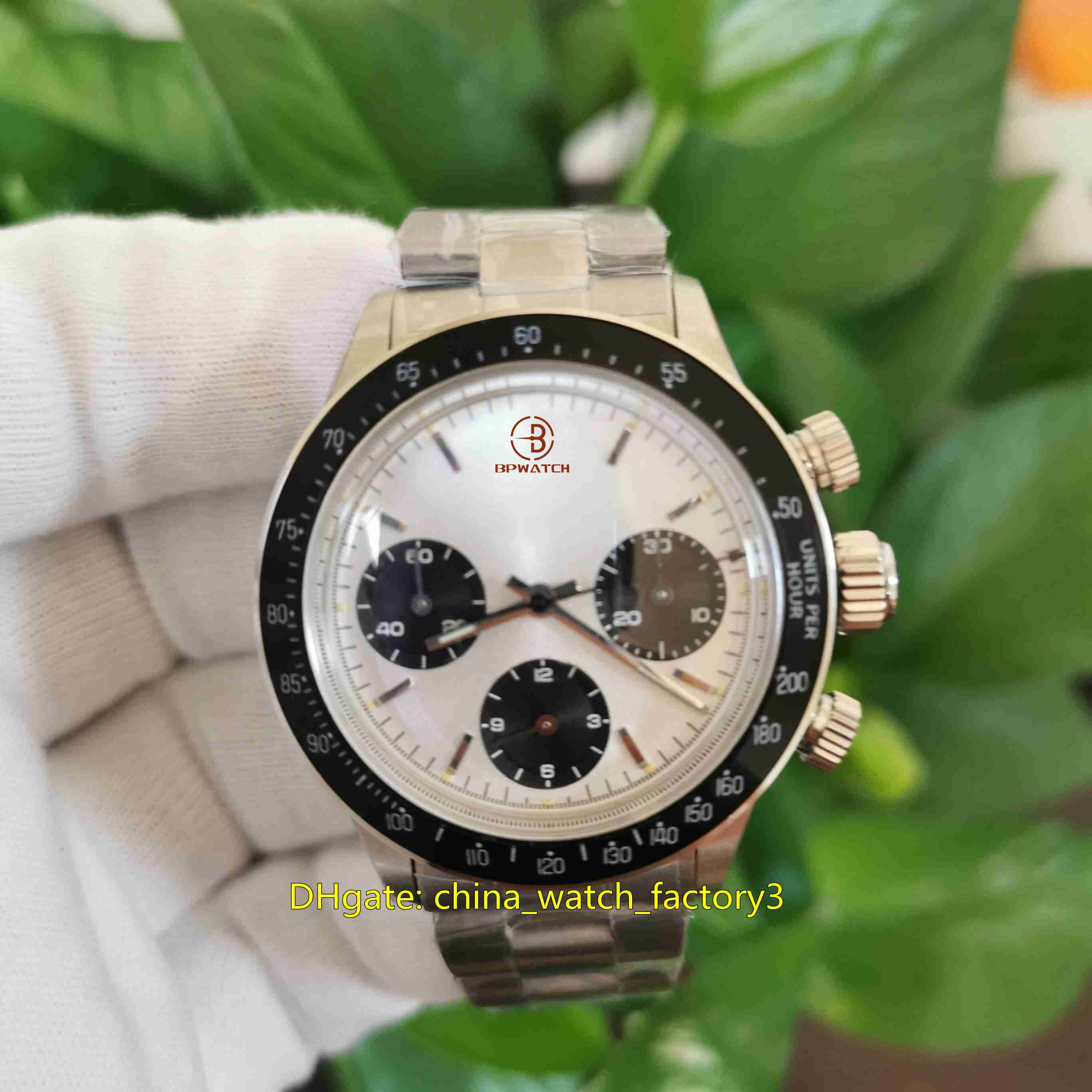 

Hot Selling Top Quality Mens Watch Vintage 38mm Paul Newman 6263 Silver Dial Watches Chronograph ETA 7750 ST19 Movement Mechanical Hand-winding Men's Wristwatches, No box papers