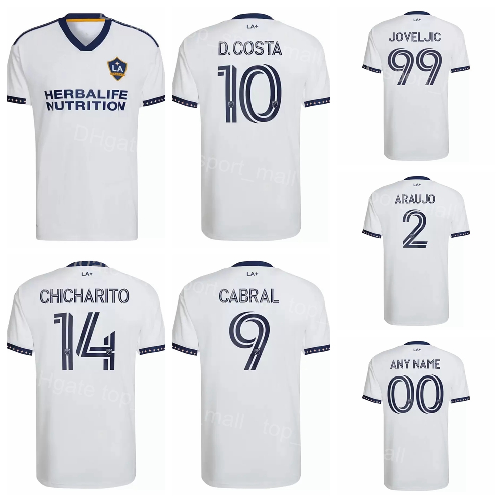 

22/23 MLS Soccer LA Los Angeles Galaxy Jerseys 14 Chicharito 26 ALVAREZ 10 COSTA 4 COULIBALY 99 JOVELJIC 44 EDWARDS 1 BOND 6 RAVELOSON 2 ARAUJO 9 CABRAL Football Kits, White