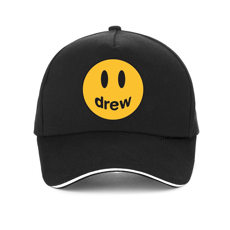 

new cotton smiley drew baseball cap unisex street trend hip hop hat Women's baseball cap cap for men, Red