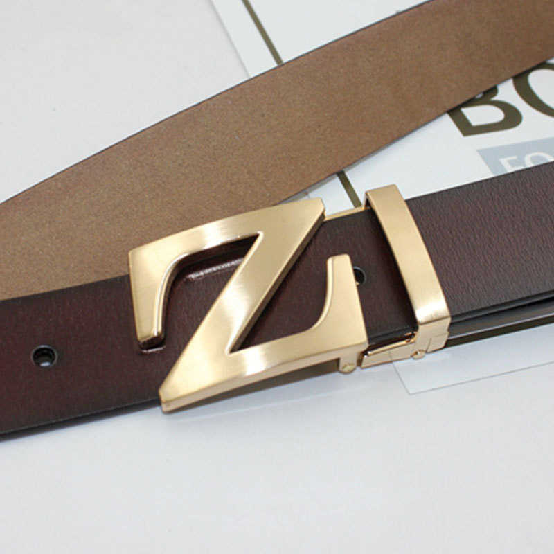 

Famous brand Leather belt men's fashion leisure smooth buckle atmospheric letter board trouser Designer Top Quality Classic luxury, Other