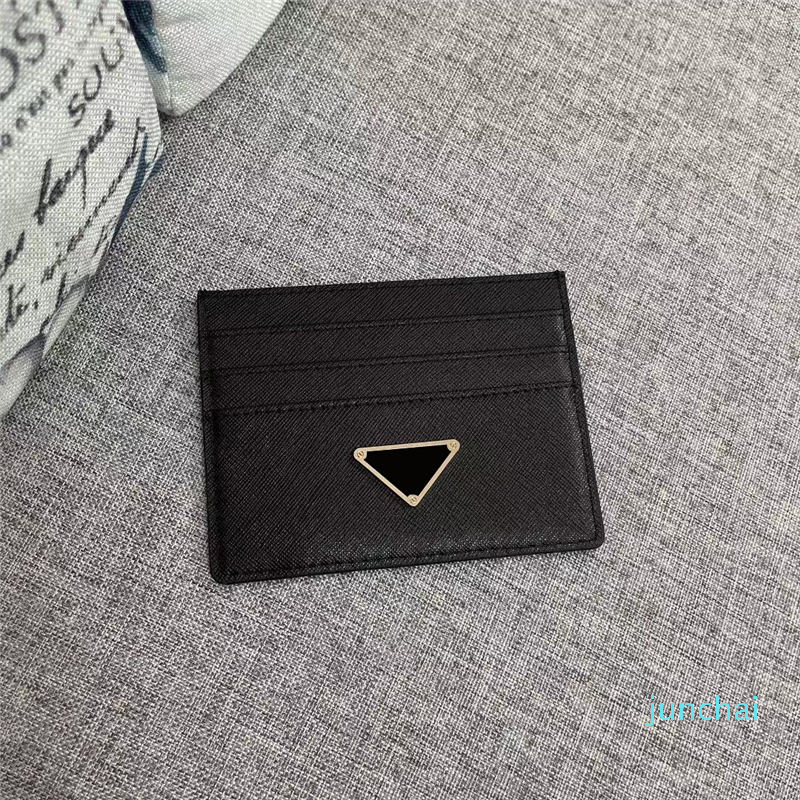 

Designer- purse Card Holder Genuine Leather Womens men Purses Mens Key Ring Credit Coin Mini Wallet Bag Canvas, Black