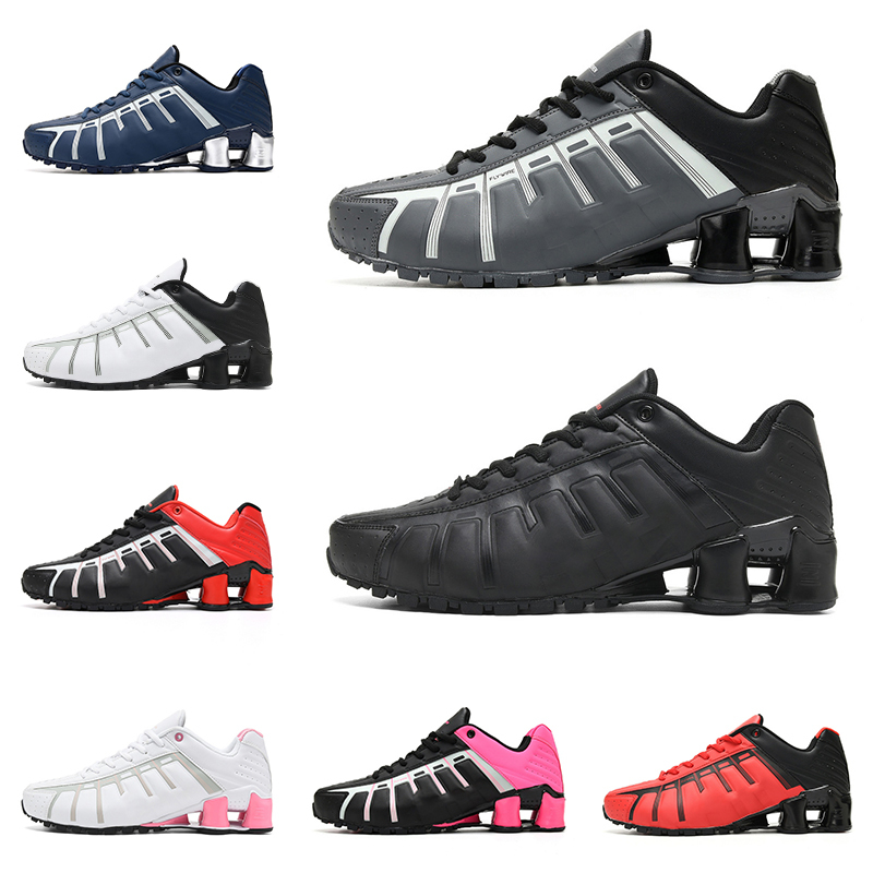 

running shoes for men women Shox NZ Leven lifestyle trainers Triple black partial grey anthracite Soft Pink White mens outdoor sports