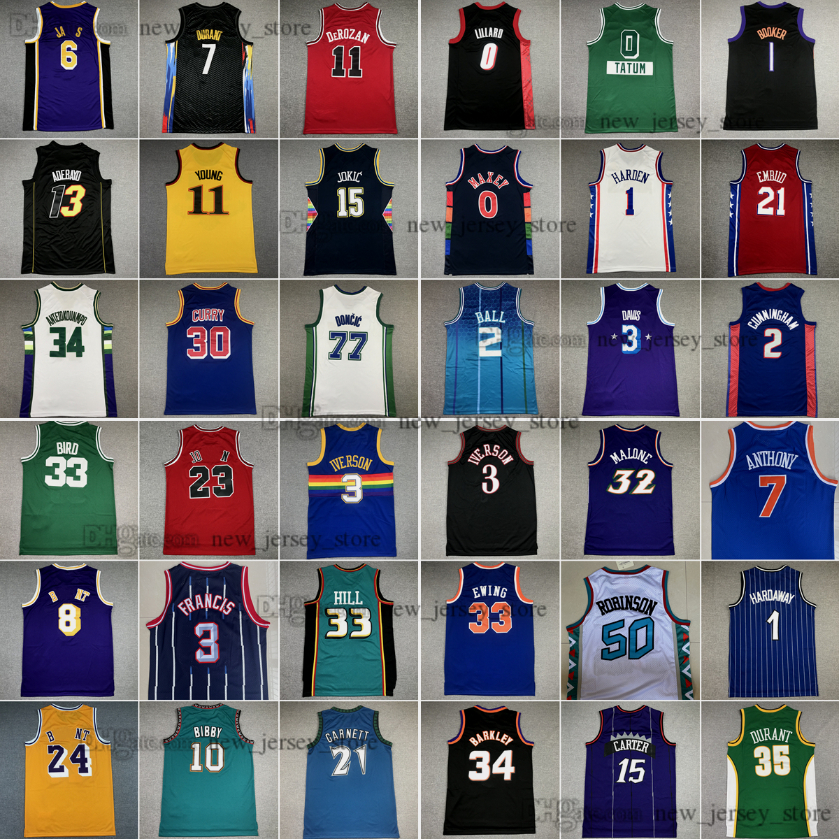 

Mitchell and Ness Basketball Jersey 5 Kevin 34 Paul Garnett Pierce 1 Tyrone 2 Larry Muggsy Johnson 33 Alonzo Scottie Mourning Pippen 91 Dennis 33 Grant Rodman Hill, Choose number on picture