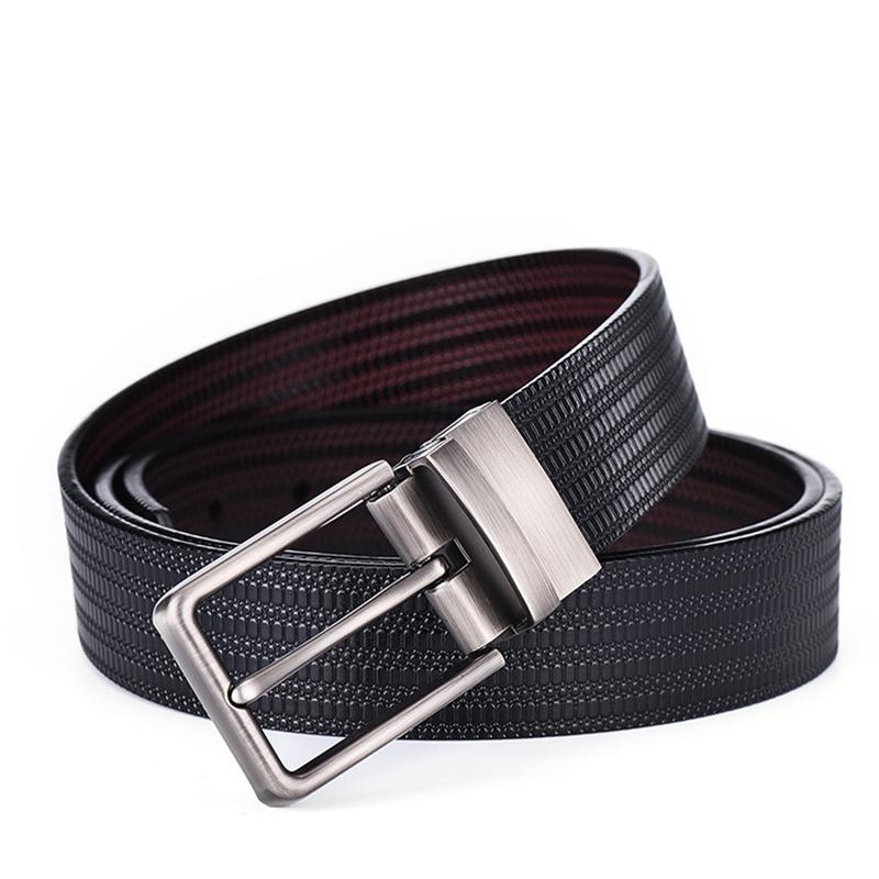 

Belts Crossten Fashion Men High Quality 100% Genuine Leather Belt Luxury Designer Cowskin Strap Male Jeans For ManBelts, Black
