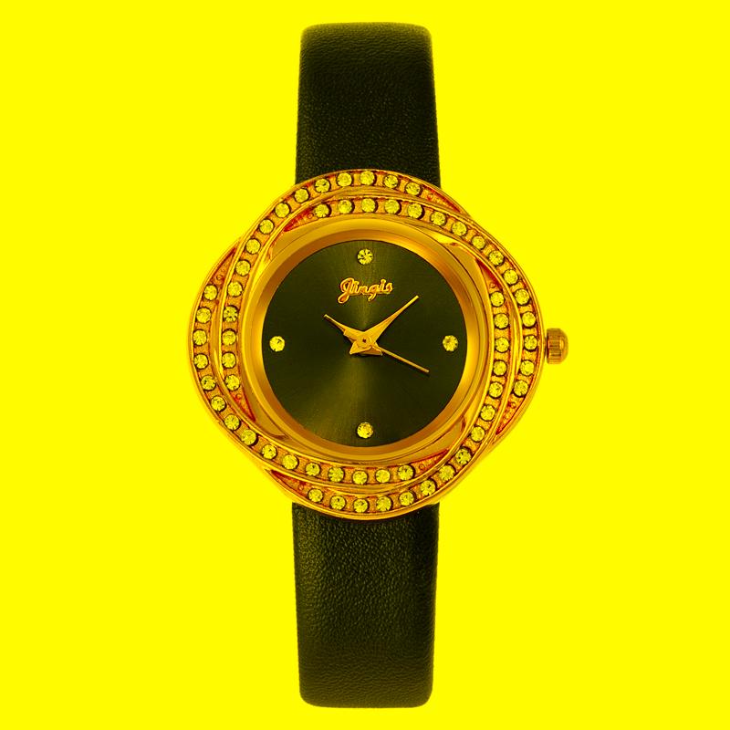 

Wristwatches Fashion Irregular Rhinestone Watches Women Quartz Watch Clock Qualities Ladies Leather Wristwatch Female Relogio FemininoWristw, Red