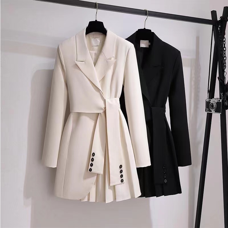 

M10016-womens Designer Dresses High Quality Brand Temperament Dress Slimming Waist Fashion Design Sense Net Red Fried Street, Ivory