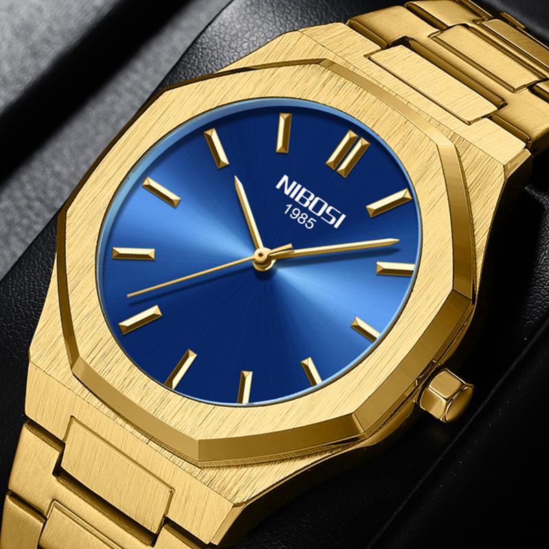 

Wristwatches NIBOSI Top Mens Watches Waterproof Simple Clock Male Sports Watch Men Quartz Casual Wrist Relogio Masculino, Retail box