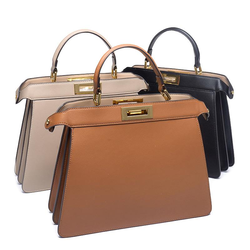 Sacs de soirée Grande capacité Femmes Sacs à main en cuir véritable Sac fourre-tout Top Poignée Satchel Luxury Designer Dames Épaule avec sangle