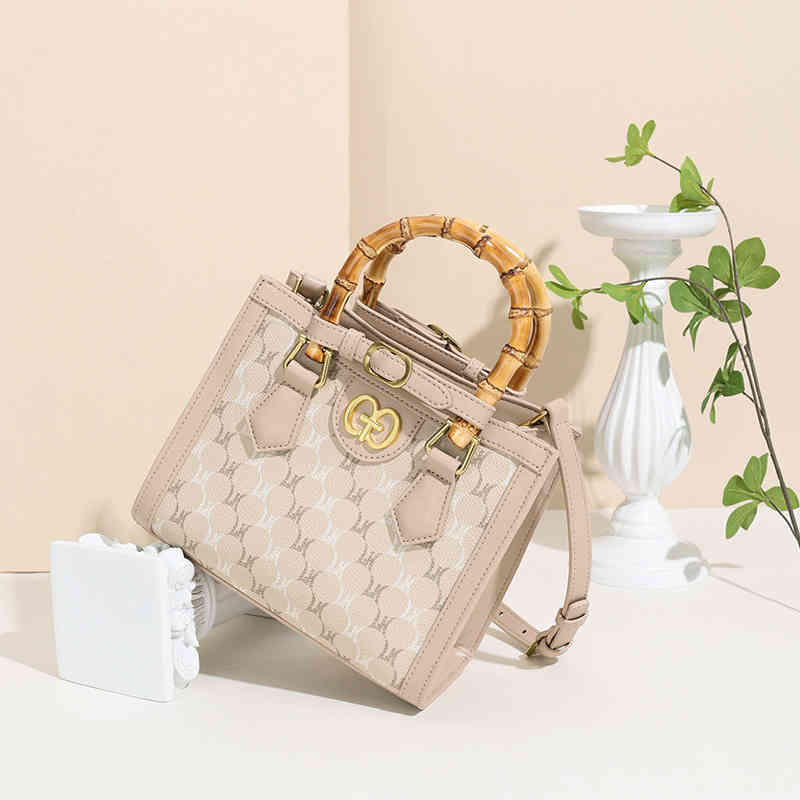 bag women's trendy summer bamboo bag handbag large capacity simple one shoulder square bag-image-771845745