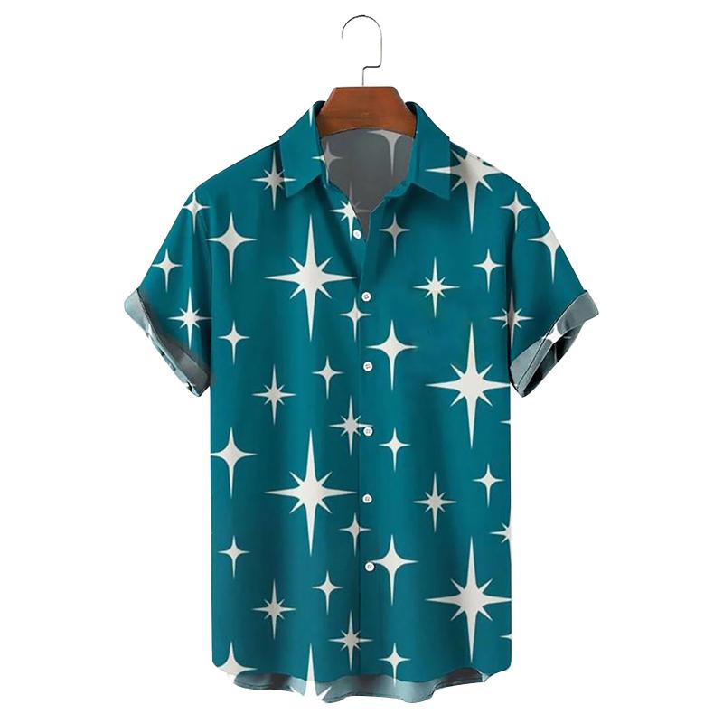 

Men's Casual Shirts Men Glitter Shirt Blue Button Down Long Sleeve Rayon Tops For Athletic White MenMen's, Black