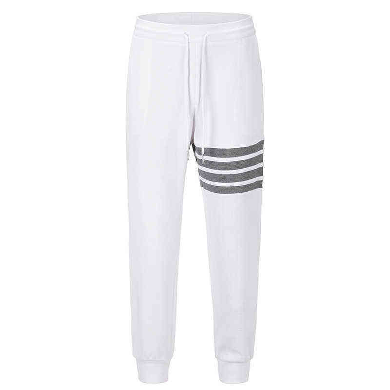 

TB THOM Pant Waffle Cotton 4-bar Stripes White Trousers 2022 Spring Autunm New Arrival Sweatpants Casual Harajuku Outdoors Pants