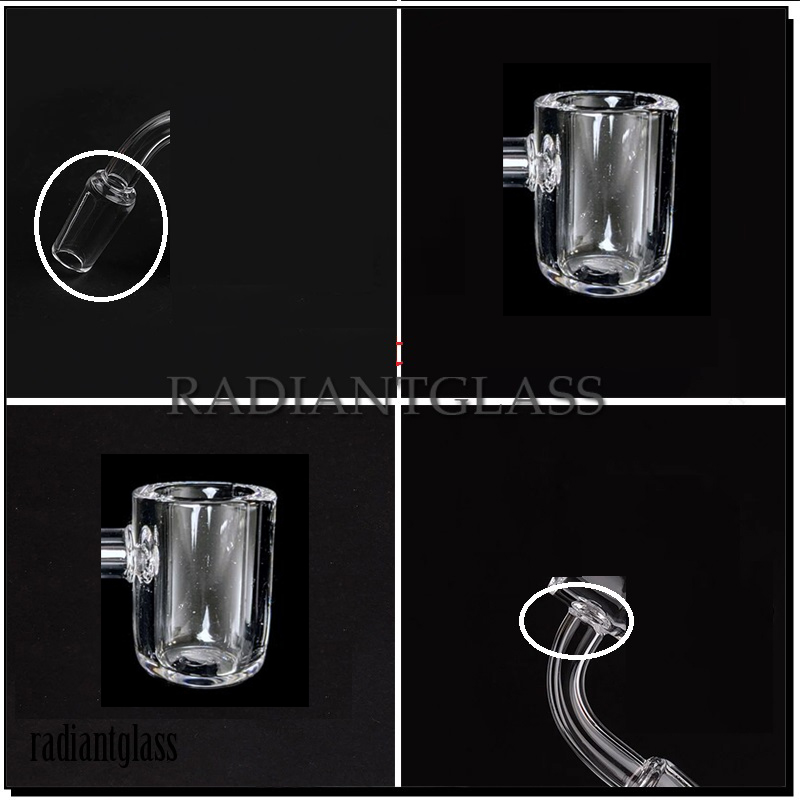 

4mm Thick Quartz Banger Accessories Domeless Quartz Nail Flat top QuartzBanger 10mm 14mm 18mm male female for Glass bongs