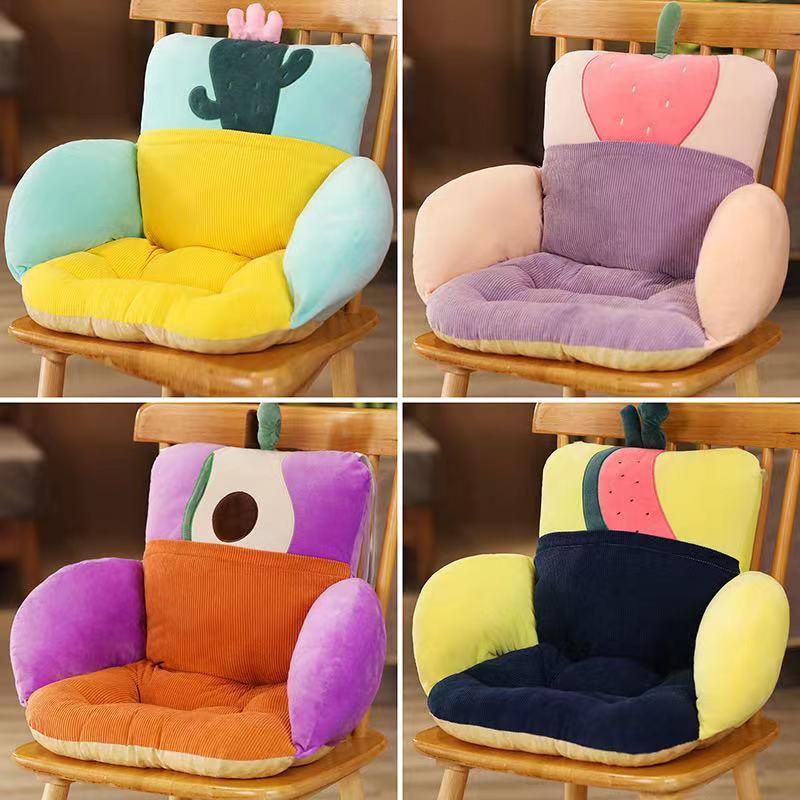

Cushion/Decorative Pillow Backrest Office Cushion Pregnant Women Soft Velvet Seat Cute Chair Lumbar Protector, Cactus