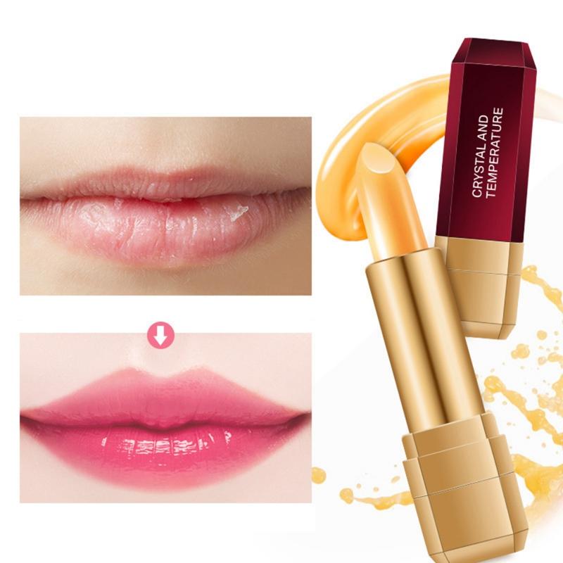 

Lip Balm Temperature Change Color Long Lasting Moisturize Care Makeup