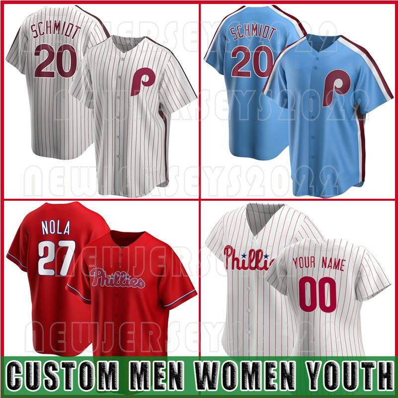 

Jersey Custom 10 J.T. Realmuto Phillies 3 Bryce Jersey Harper Baseball Mike Schmidt Aaron Nola Rhys Hoskins Didi Gregorius McCutchen Roman Women, Men custom new coolbase(feichengren)