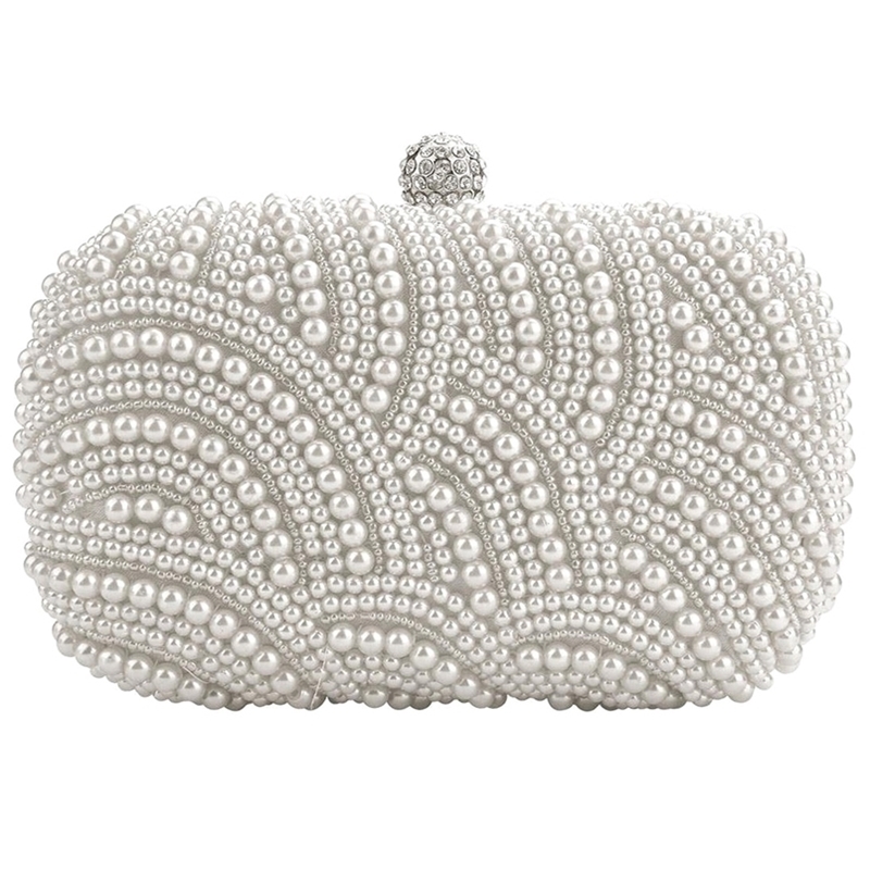 

Fashion Clutch Bag Party Bridal Handbag Wedding Evening 220608, White