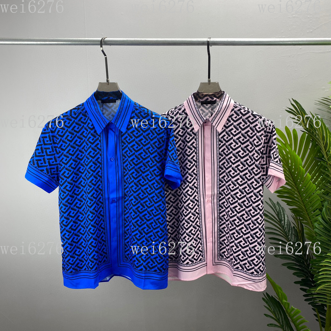 

Men's and women's T-shirt splicing printing short sleeve early spring double strand fine cotton fabric digital printing process c23, Blue