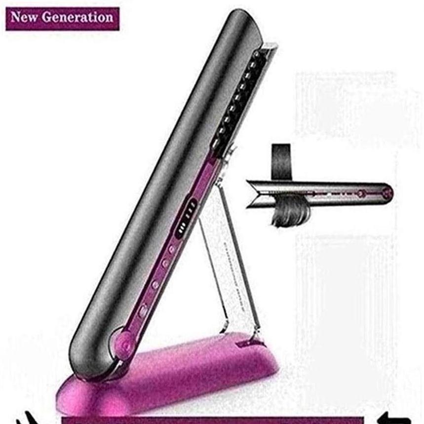 

Professional Ceramic Flat Iron 2 in 1 Cordless Hair Straightener and Curler Rechargeable Wireless Straightene317n