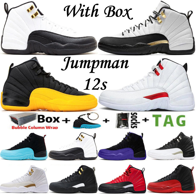 

2022 With Box Jumpman 12 High OG 12s Mens Basketball Shoes Royalty Taxi Utility Grind Twist University Gold Game Royal FIBA Men Sports Women Sneakers Trainers Size 13, 17
