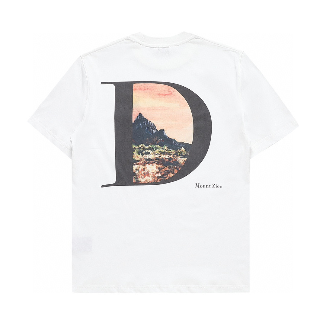 

22SS Designer Letter Printed T Shirts Tee Sweatshirt Fashion High Street Short Sleeves Summer Casual T-Shirt Breathable Men Women Crew Neck Tees Dresses for Wo 6-010, White