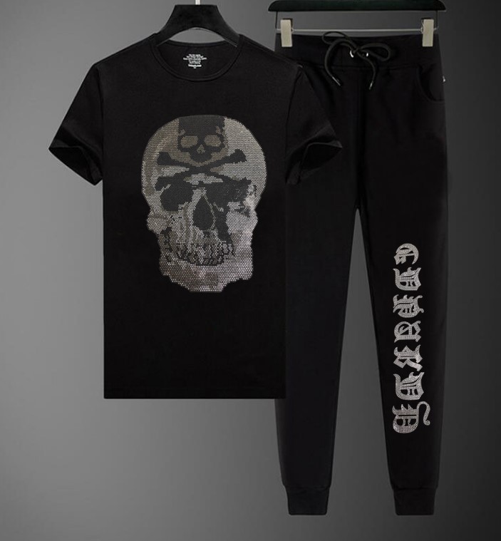

Hot Drill brand designer Tracksuit Men Streetwear set Homme cotton design outfit, As shown