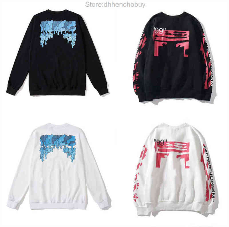 

Mens Offs Fashion Sweatshirts Designer Classic Hoodies Luxury Pullover Hip Hop Oil Paint Back Arrow x Men Unisex Women Hooded Casual Hoodie SVGQ, 21
