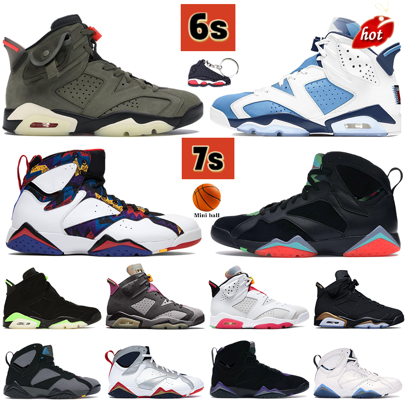 

TOP 2022 University Blue 6 6s men basketball Shoes 7 7s Nothing But Net bordeaux UNC DMP White Barely Rose cactus hare electric green Mens, 01 6s university blue