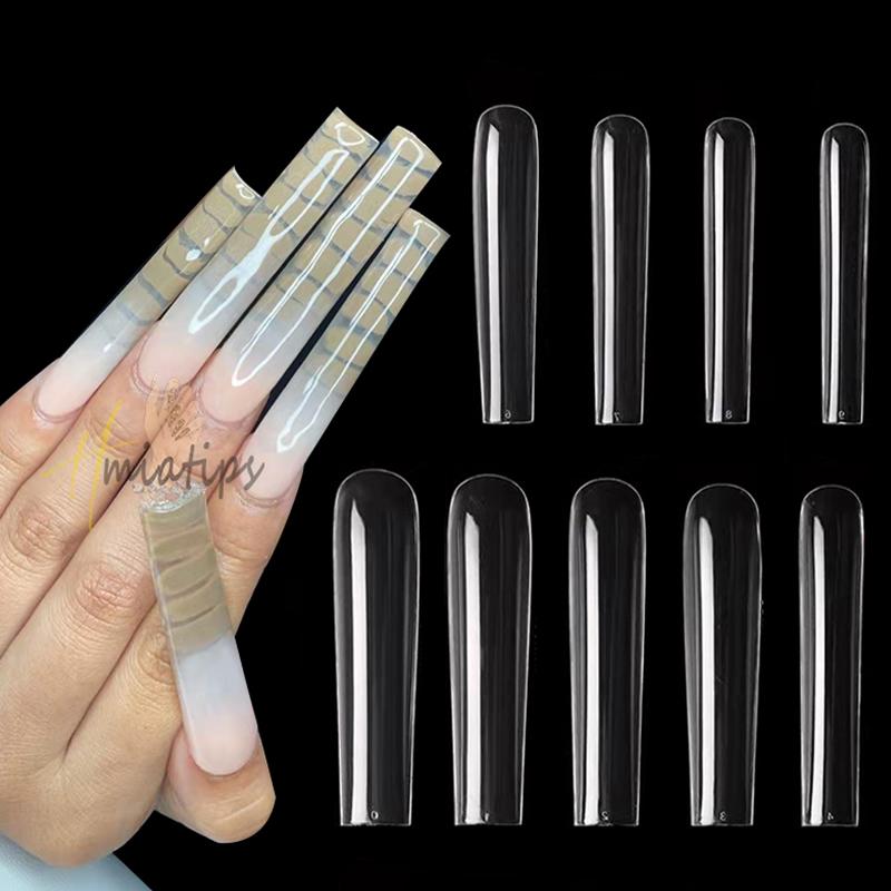 

False Nails Extra Long Square Full Cover Acrylic Press On Fake Artificial Nail Tips Sculpted Salon Manicure ToolFalse, 3xl no c coffin