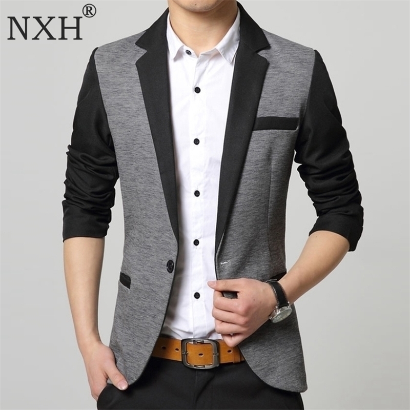 

NXH Custom Made Black Double Breasted Men Suits Wedding Suits For Men Costume Homme 201104, Blue