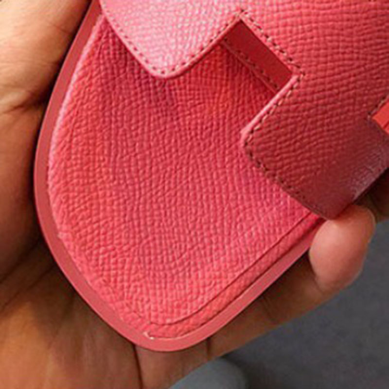 

H Womens Summer Sandals Beach Slide Slippers Crocodile Skin Leather Flip Flops Sexy Heels Ladies Sandali Fashion Designs Orange Scuffs Shoes MKJJK0002