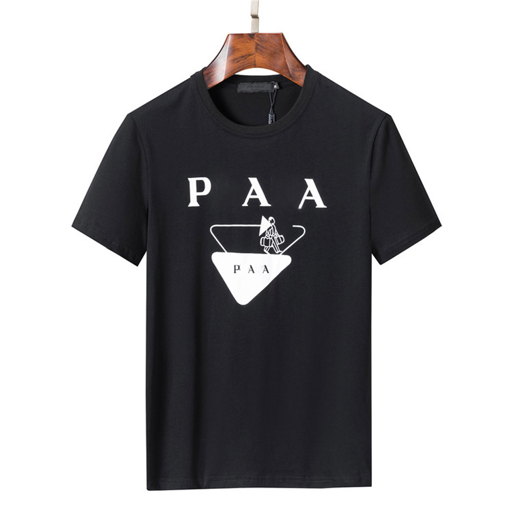 

2022 Newest Mens Letter Print T Shirts Fashion Designer High Quality Cotton Round Neck Short Sleeve Summer Casual Men Clothing Size -XXXXL, White