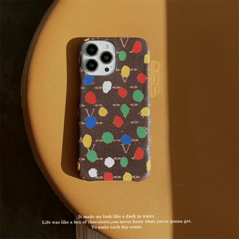 

Old Flower Leather Phone Case Designer Phonecase For IPhone 14 Pro Max 13 12 11 Cases Cover Fashion Shockproof Phones Cases High Quality, Brown