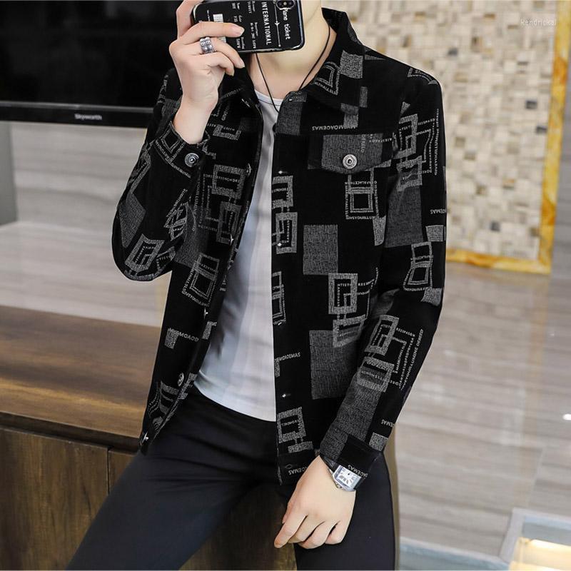 

Men's Trench Coats Corduroy Jacket Men 2022 Autumn Business Casual Lapel Slim Streetwear Social Coat Single-breasted Office Mens Clothing Ke, Jk319