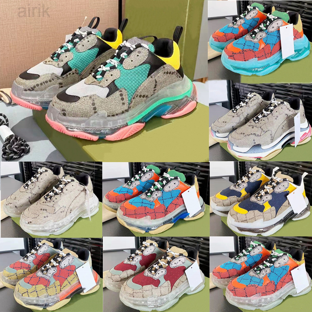 

Top-level Quality Luxury Designer Men Women Sports Shoes The Hacker Project Triple S Sneakers Classic Alphabet Print Thick Bottom Sneaker, Color5