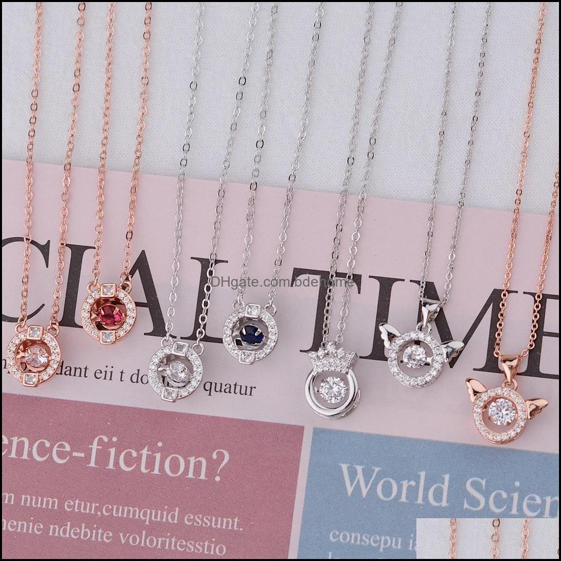 

Pendant Necklaces Beating Heart Necklace Womens Niche Design Light Luxury Versatile Smart Element Clavicle Chain Drop Deliver Bdehome Dhw1Y