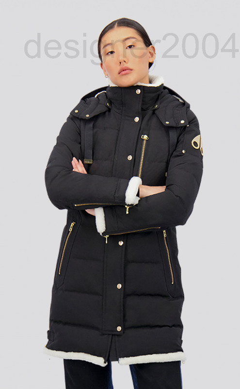Women's Down & Parkas designer Moose Mont Joli Canadian scissors down jacket women's medium and long casual Parka 7NZ4