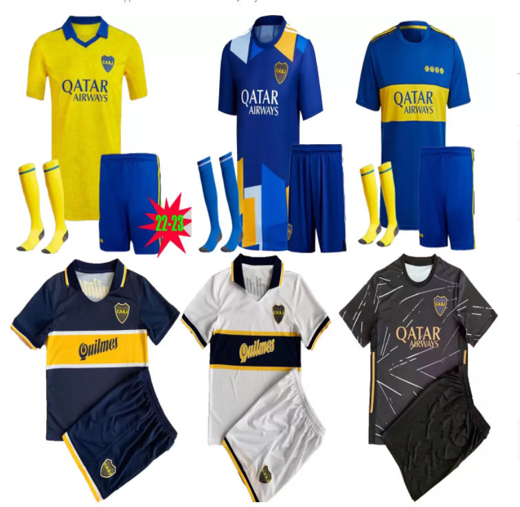 

Kids Adult kit 22 23 Boca Juniors soccer Jersey 2022 2023 VILLA SALVIO MEDINA VARELA 96 97 Benedetto Salvio Pavón camisa de futebol football shirts