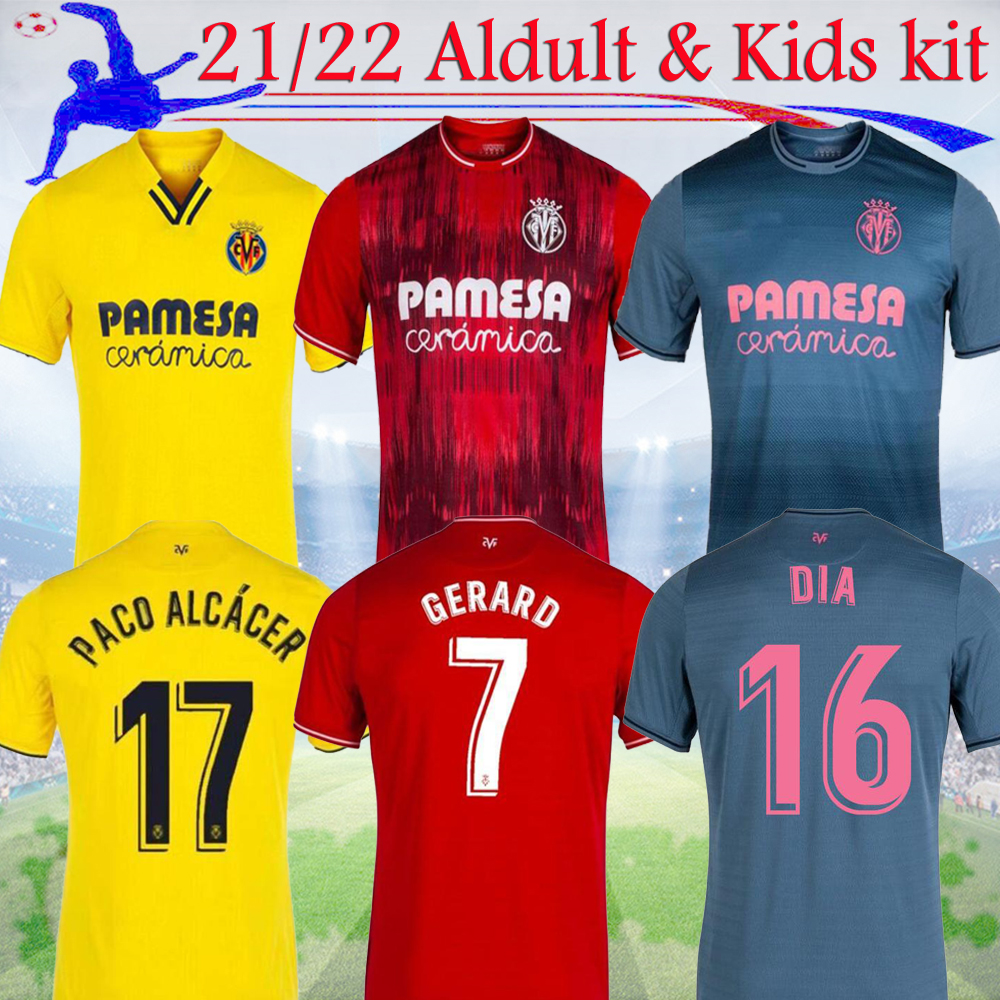 

2021 2022 Villarreal CF soccer jersey 21 22 Danjuma PAU GERARD PACO ALCACER CHUKWUEZE CAMISETA DIA A.PEDRAZA YEREMI FOYTH PAREJO Men kids kit Football Shirts, 21/22 3rd fans
