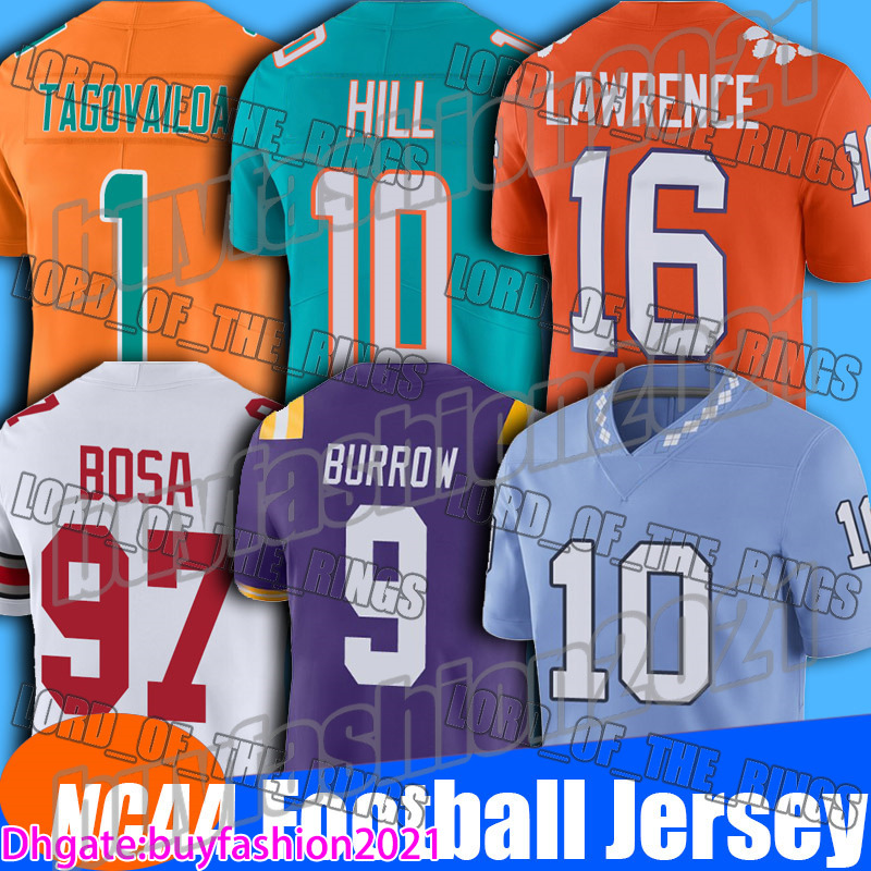 

NCAA Football Jersey College Tyreek Hill Jaylen Waddle Tua Tagovailoa Jerseys Jevon Holland Mike Gesicki Jaelan Phillips Stitched Short Sleeve Sports asdf, Man custom jersey (ht)