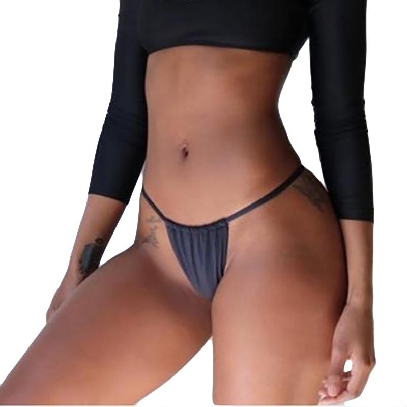 

Women' Panties Womens Swimwear Brazilian Cheeky Bikini Bottom Side Tie Thong Bathing Swimsuit Black Sexy Briefs Summer Thongs BeachwearWome