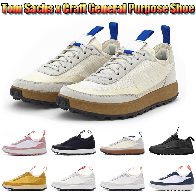 

Tom Sachs x General Purpose Shoe 2022 Men Women Casual Shoes Valentine's Day Triple Black White Light Bone Wheat Yellow Navy Trainers Sneakers Sports Mens Size US 11, 36-45 white black