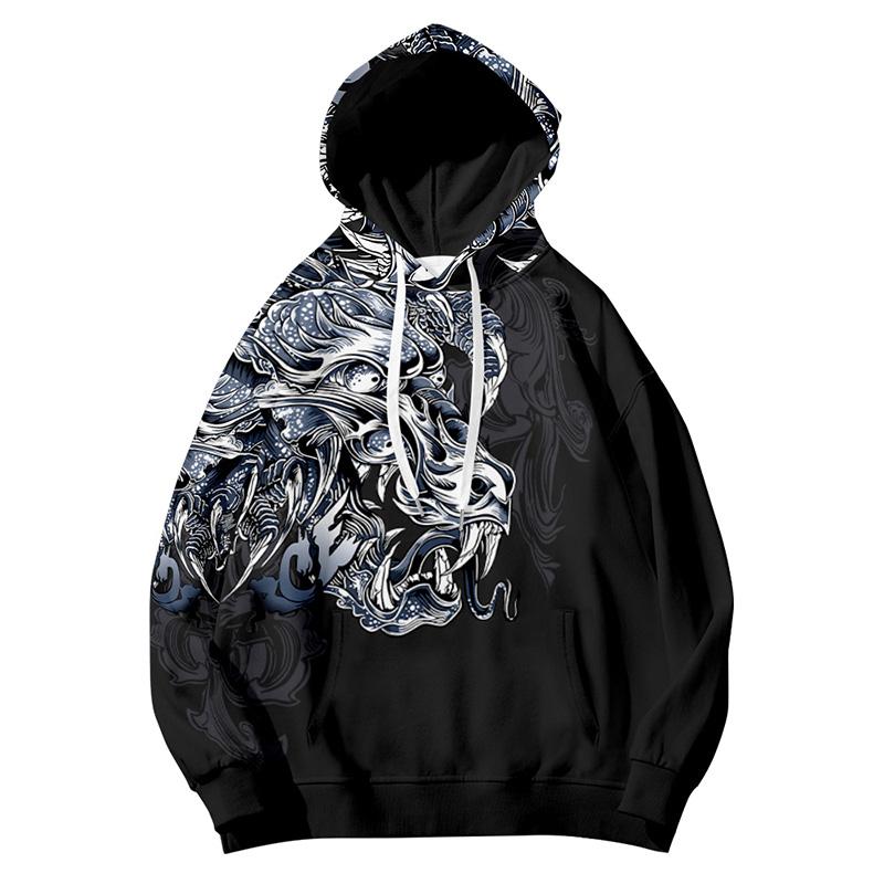 

Men's Hoodies & Sweatshirts Sudadera Con Capucha Para Hombre Y Mujer Ropa De Manga Larga Estampado Dinosaurio Tiranosaurio Di All-matchMen's