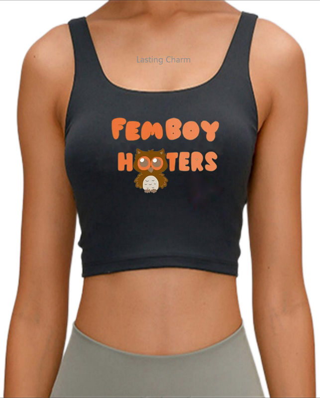

Femboy Hoody Crop Top Atasan Olahraga Wanita 220613, Black