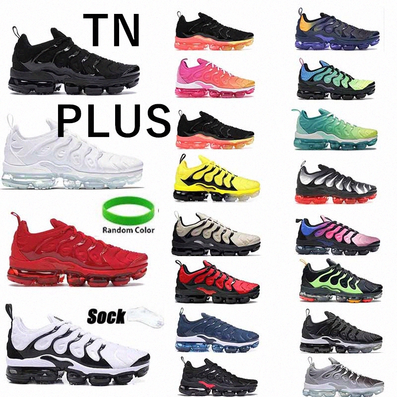 

"2022 Top quality Plus Running Shoes For Men Women Sports Sneakers Big Triple Black White Barely University Red tn tn plus tns tn ZTpl#